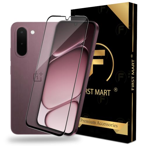 Image of FIRST MART Tempered Glass for OnePlus N6x, 9H Full-Glue Screen Protector, 3D Edge-to-Edge, HD Clear, Oleophobic, Case-Friendly, Black, Pack of 1