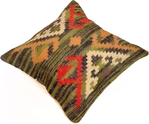 Housse de coussin en laine indienne pour un confort authentique