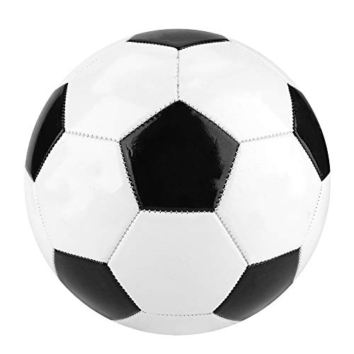 Eurobuy Sportfußball Traditionelle Größe 5 Schwarze Fußbälle Studentenmannschaft Training Kinder Match für Spieler Trophäen MVP-Auszeichnungen Trainer Personalisierte Geschenke