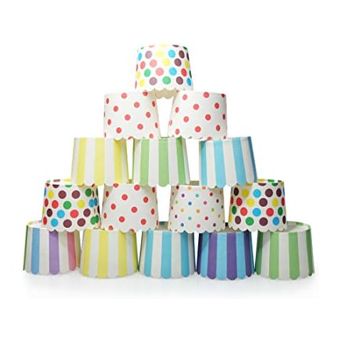 Gabkey Large Paper Cake Baking Cups, Set of 100 Cover
