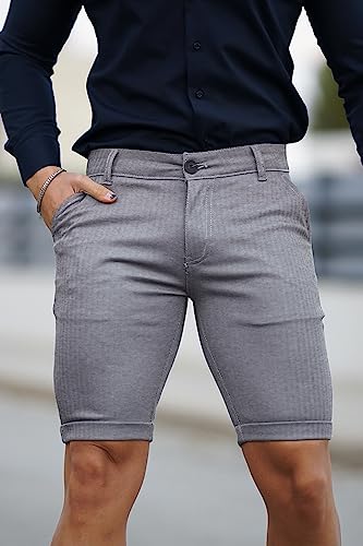 Gingtto Mens Shorts Casual Flat-Front Flexible Cotton Joggers Shorts For Men Size 28… #TOP2