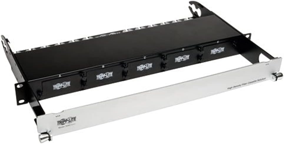 Tripp Lite High Density Fiber Enclosure Panel, 1U, 5-Cassette Capacity (N482-01U)