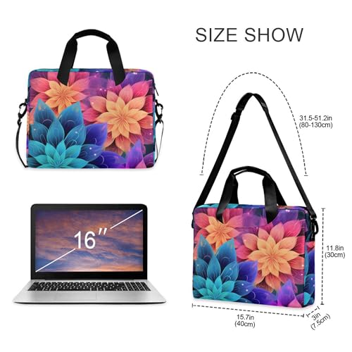 Funda para portátil con diseño Mandala Flowers Rainbow miniatura 4
