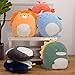 CASAGOOD Soft Flat Whale Plush Hugging Pillow Cute Blue Whale Stuffed Animal Plushies Toys Kids Anime Cushion for Birthday, Valentine's Day, Christmas...16.5 Inch