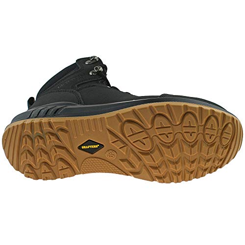 Grafters Black Lightweight Slip Resistant Lace Up Nubuck Safety Boots M513A KD-11 UK 45 EU