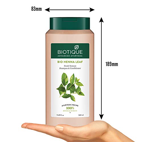 Biotique Bio Henna Leaf Fresh Texture Shampoo & Conditioner, 340 ml