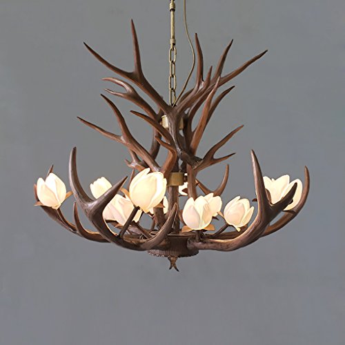 Lustre de luxe en lotus et ramures YangRy luminaire d'ambiance prestigieuse pour villa