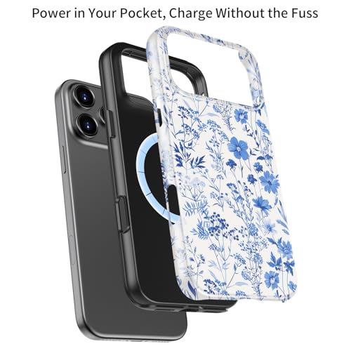 bemal for iPhone 17 Pro Max Case, Cute Floral, Compatible with Magsafe - image 3