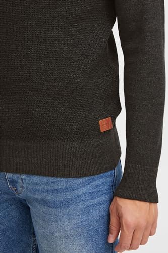 Pull troyer en maille pour homme BLEND en pur coton regular fit