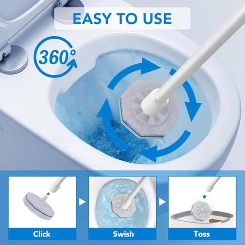 80 Count Toilet Wand Refills for Clorox Toilet Wand,Disposable Bowl Cleaner Refill Pads for Clorox Toiletwand by Generic - Image 4