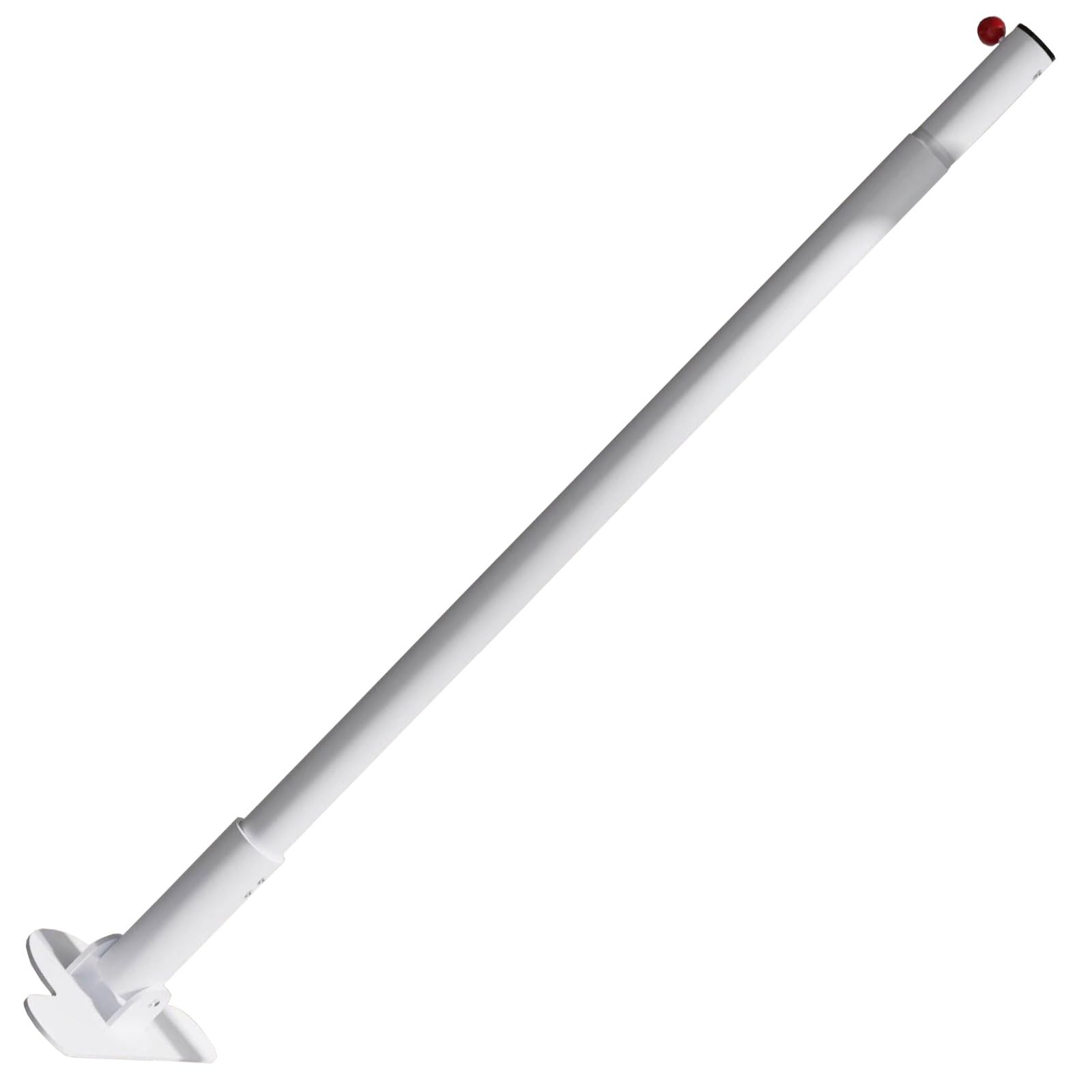 Aluminum Telescopic Shower Curtain Rod, 20-78 In Waterproof Rustproof, Rotatable 180°, Can be Pasted or Drilled, for Bathroom Window Shower(White,70-120cm/28-47in)