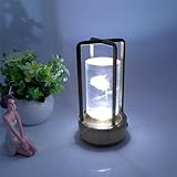 Lampe de table portable à chargement sans fil : équipée d'une batterie intégrée de 2000 mAh et d'un câble de chargement USB, cette lampe de bureau en métal est pratique à charger et à utiliser. Après une charge complète, la lampe de chevet peut être utilisée pendant environ 20 heures. Sa conception sans fil vous permet de le transporter sans effort. La fonction de changement de couleur en fait une décoration for les fêtes et les dîners aux chandelles, et elle convient même aux voyages et au