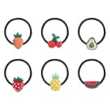 10/20/24/30 Pcs Pack Girls Elastic Hair Band Flower/Fruit/Animal/Bows Cute Cartoon Rubber Hair Ties