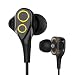 Earbuds, UiiSii DT200 In Ear Headphones with Microphone and Volume Control, Dual Drivers Earphones with HiFi Audio, Deep Bass for Noise Isolating, Compatible with Apple Headphones, Android(Black)