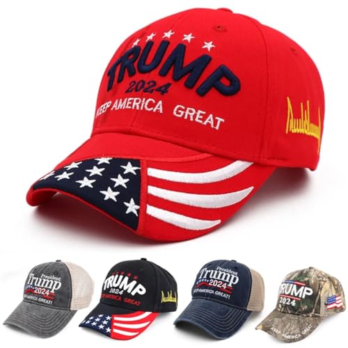 Trump 2024 MAGA Bonés boné de beisebol bordado camuflagem EUA KAG Make Keep America Great Again Snap