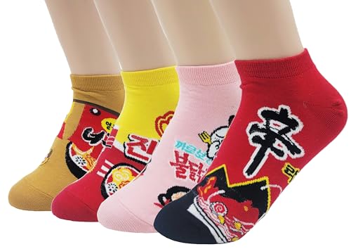 JJMax K-Culture Socks: Korean Food, Dramas & Movies2