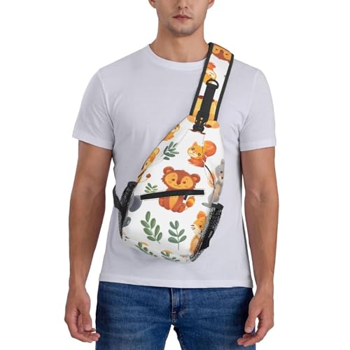 Mochila bandolera unisex con diseño de animal cute miniatura 6