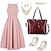 Kattee Genuine Leather Women Tote Bag Soft Handbags Vintage Shoulder Purses Fashion Top Handle Bag Large Capacity (Wine Red)