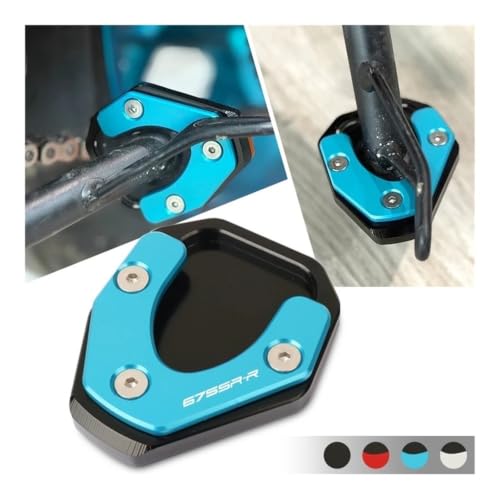 Plaque de support moto SR675 pour stabiliser la béquille sur herbe et gravier - 2