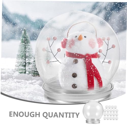 Bolas transparentes de plástico ULTECHNOVO de 150ml para decoración navideña 7