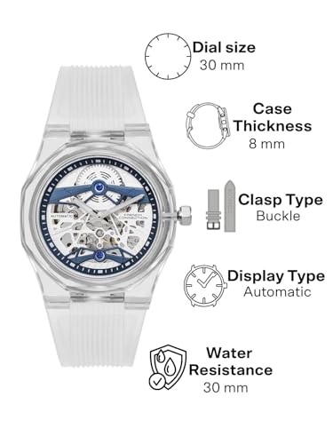 Image of French Connection Automatic Blue Dial Men's Watch-FCA09-1
