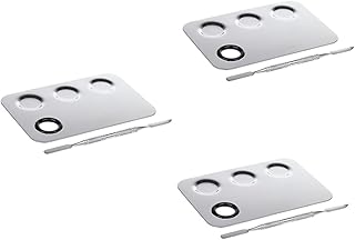 Beavorty 3 Peças De Paleta De Mistura De Base Espátula De Mistura De Maquiagem Espátula De Mistura De Maquiagem Paletas De Maquiagem Creme De Mistura De Creme Paletas De Maquiagem