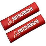 KYMEDQ Almohadillas Cinturón Coche para Mitsubishi Grandis 2003-2011 NA Fundas Protectoras Hombro Textura Fibra de Carbono Cuero PU Suave Cojín Cuello Accesorios Interior Auto 2 Piezas,D
