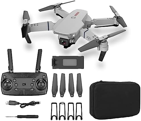 HD Camera Drone Foldable RC Quadcopter with WiFi FPV Live Video, Altitude Hold, Headless Mode, One Key Takeoff/Landing, Toys for Adults and Kids, Easy to Fly
