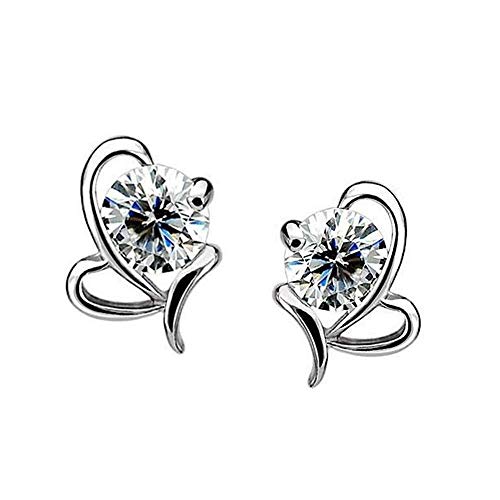 Boucles d'oreilles Mini Diamant en argent massif au fini éclatant sauvage