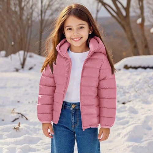 Kids Hooded Puffer Jacket for Boys Girls Lightweight Packable Fall Winter Down Coat Teens Warm Comfy Padded Outerwear2
