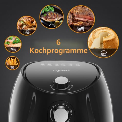 Heißluftfritteuse XL, 3.5L,1500W Airfryer, Frittieren ohne Öl, Heißluft Fritteusen...