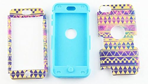 iPod Touch 5 case, MagicSky Galaxy Tribal Pattern Hybrid Hard with Silicon Case Cover for Apple iPod Touch 5 Generation (Galaxy Tribal/Blue)