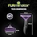 FURminator Undercoat deShedding Tool for Medium/Large Long Hair Cats Over 4.5 kg