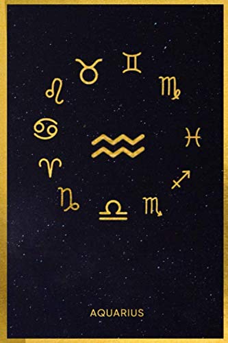 Aquarius: Composition book | Standard lined college ruled zodiac sign horoscope, astrology, numerology and starsign journal | Exercise book for students, kids and study journalling