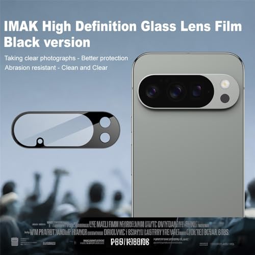 Image of FabeKee Compatible With For Google Pixel 10 Pro Camera Lens Protector Tempered Glass HD Clear Lens Film (Black Version)
