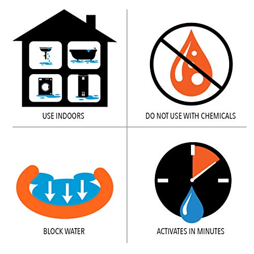 Quick Dam Indoor Water Dam (Wub210-12) - 2.5-Inch X 10-Feet - 12-Pack , Orange #TOP4