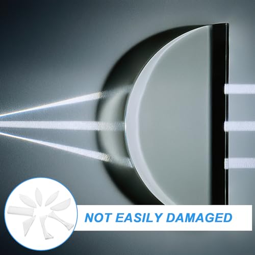 JECOMPRIS 1 Satz Lichtspektrum-Prisma Optische Linse Dreieckiges Halbrundes Rechteckiges Prisma Physik-Demonstrationswerkzeuge Ausrüstung Für Physikunterricht Studenten Labor Fotografie