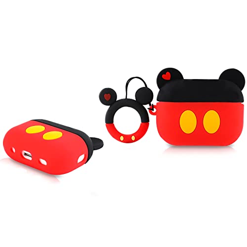 Derhom Airpods Pro 2 Carcasa de Silicona Compatible con Airpods de Apple Pro y Pro 2[Serie de Dibujos Animados] (Mickey) Cover