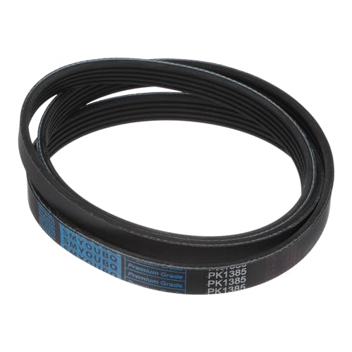 sourcing map 5K545/5PK1385 Serpentine Belt 5 Ribs 1385mm Length x 18mm Width x 5mm Thick, EPDM Poly V Belt, Micro V-Ribbed Belt for Vehicle