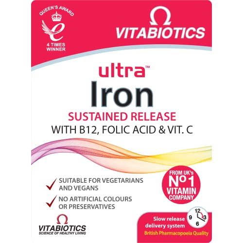 Vitabiotics Ultra Iron Tablets with Vitamin C and B12