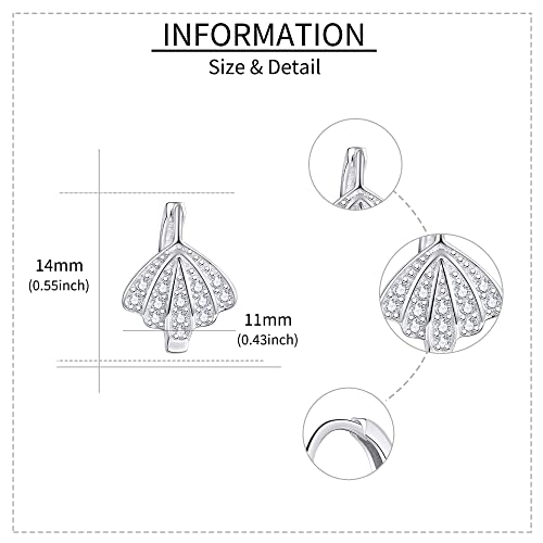 Shell Earrings Sterling Silver Seashell Earrings Beach Earrings For Women Beach Jewelry Gift For Women #TOP4