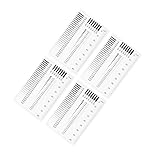 Cabilock 4stücke Messwerkzeug-set Mit Glasdickenmessgerät Transparentem Messlineal Und Hochpräzisem Rissmesswerkzeug Für Fertigung Und Bauinspektionen