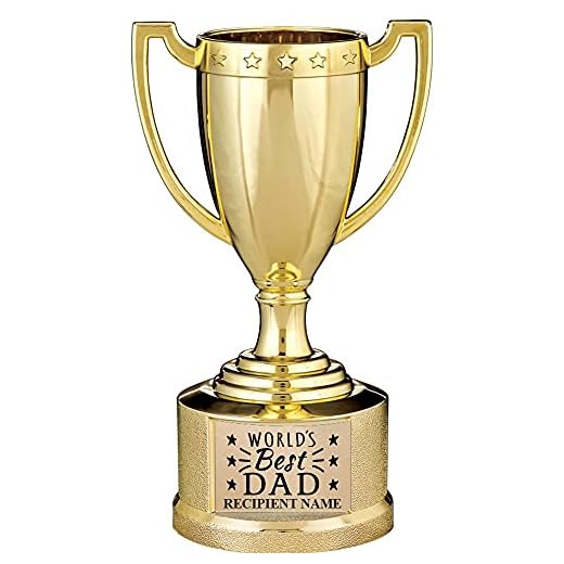 Crown Awards 5.5" Father's Day Cup Trophy, Add Your Own Personalized Engraving, Prime