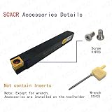 Maifix SCACR1616H09 CNC External Turning Toolholder Indexable Carbide Inserts Cutter Lathe Cutting Tools