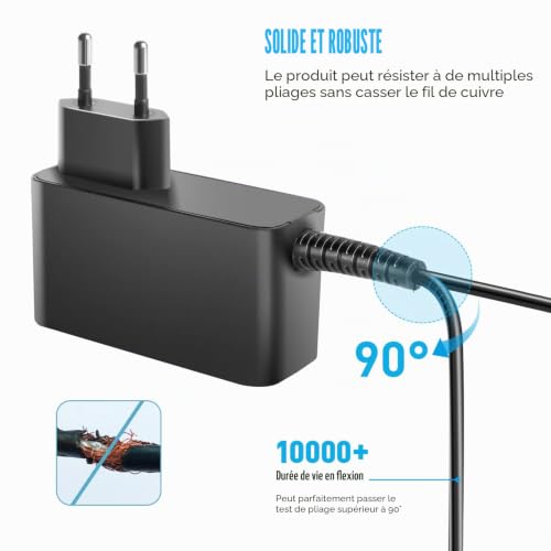 KFD 5V 3A Adaptateur Secteur Chargeur pour Brother ADS-1190 ADS-1200 ADS-1250W ADS-1300 ADS-1700W Compact Color Desktop Scanner ADS1700WUN1 SA-AD-001 US UU318-0530 Source d'alimentation Charger – vue 6