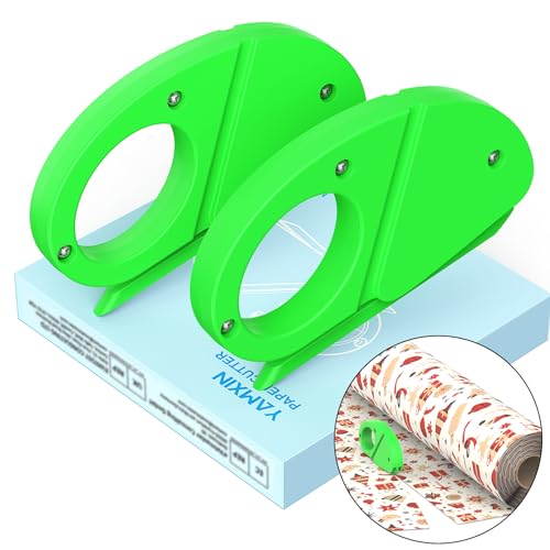 YAMXIN Pack de 2 cortadores de papel para regalos, cortador de papel de envoltura, herramienta de corte eficiente para papel, película y papel para envolver regalos