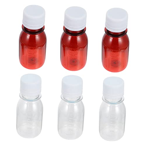 Alipis 20pcs Graduated Bottle Set Media Plastic Bottles Leak Proof Wide Mouth