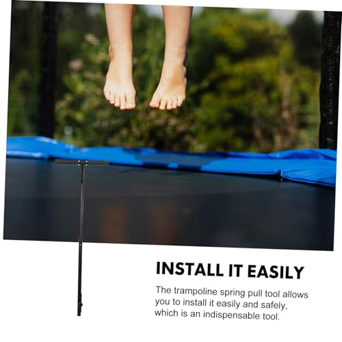 Poignée pour trampoline en acier inoxydable noir solide POPETPOP