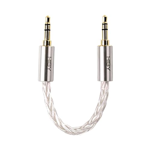 HiBy Aux�I�[�f�B�I�P�[�u�� 3.5mm����3.5mm HiFi �v���t�F�b�V���i���I�[�f�B�I OCC�P�[�u�� �����b�L���W���b�N�B