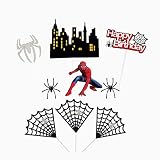Spiderman Birthday Cake Topper, spiderman cake decorations, Kids Superhero Themed Party Decorations